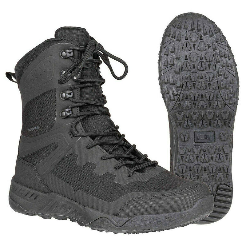 Magnum Ultima 8.0 waterproof combat boots hiking lightweight trek footwear black - GoMilitar