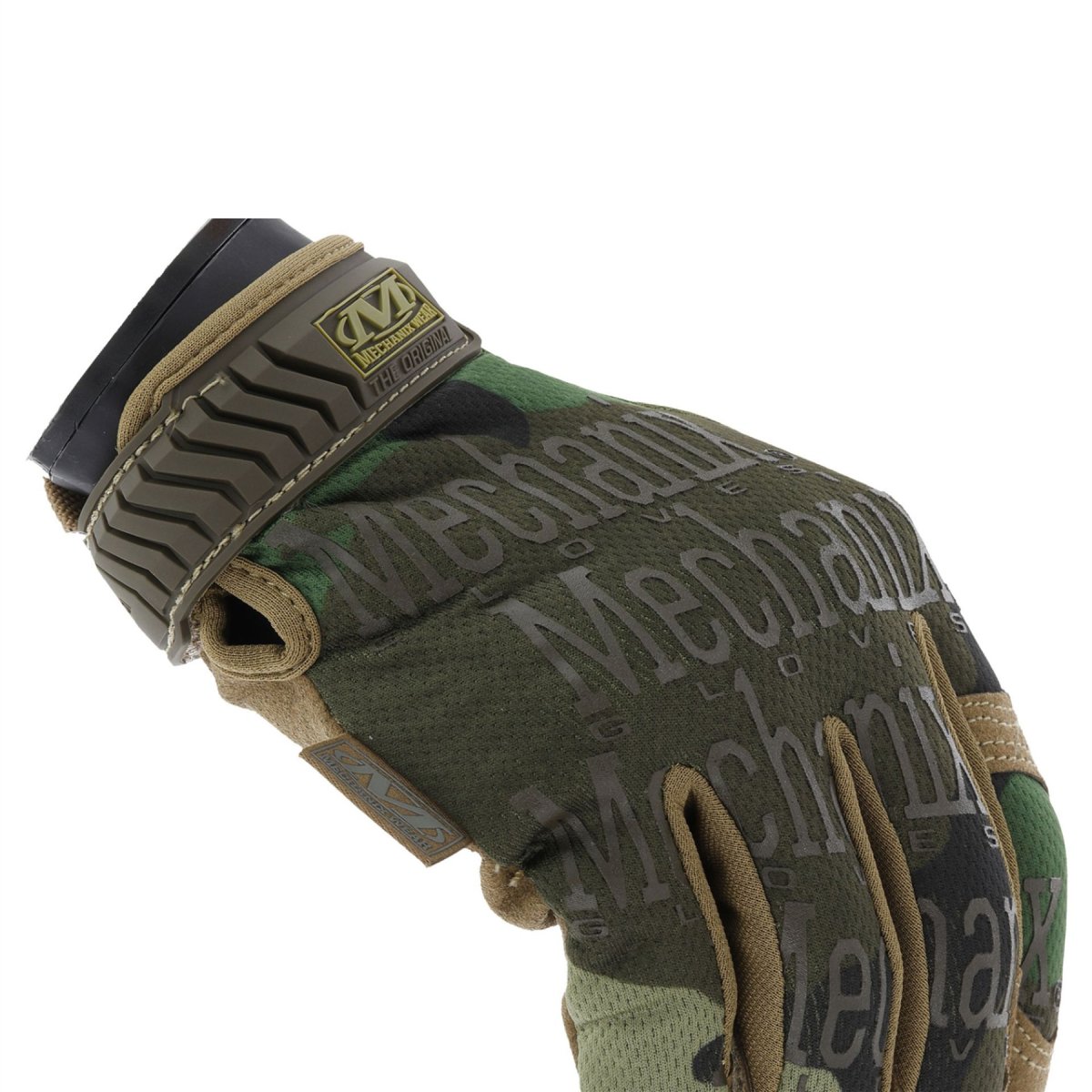 Guanti tattici Mechanix Wear Inserti per dita in Lycra traspirante Woodland Camo