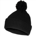 Cappello con pompon MFH Fodera in pile a maglia grossa con isolamento Thinsulate 3M Nero