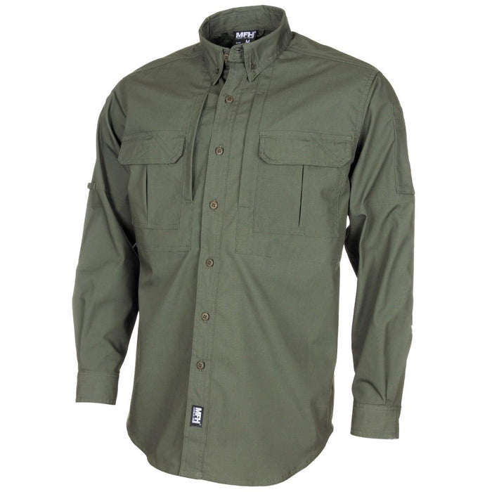 MFH Brand Camicie tattiche stile militare rivestite in teflon ripstop leggero oliva BDU - GoMilitar