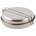 MFH Brand Mess Kit 5 pezzi Set Set da trekking da campeggio in acciaio inossidabile