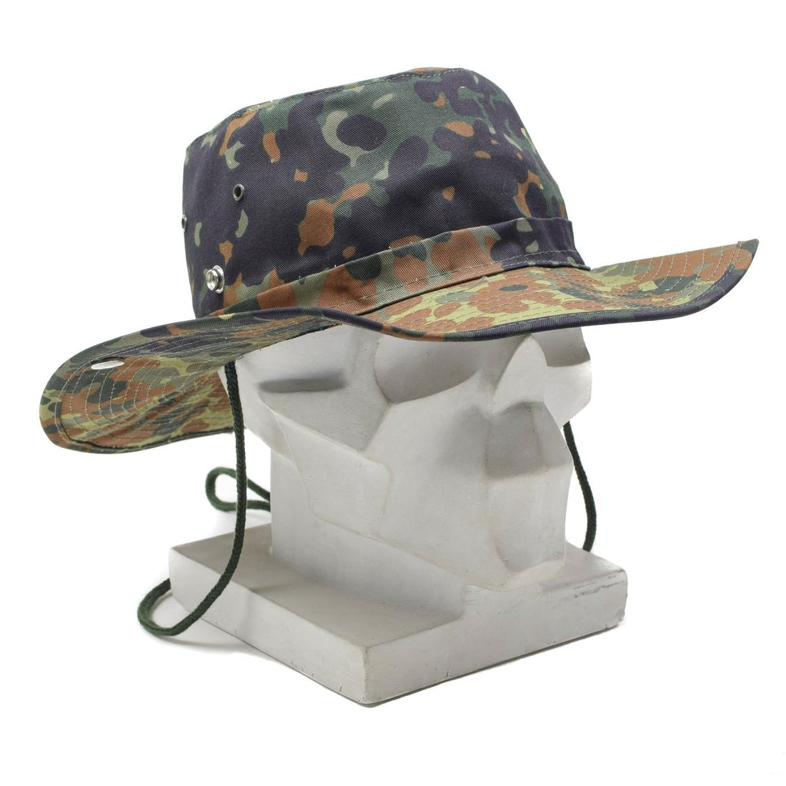MFH Brand Bush Bush Style Hat Flecktarn Bucket Panama Jungle Summer Cap Nuovo