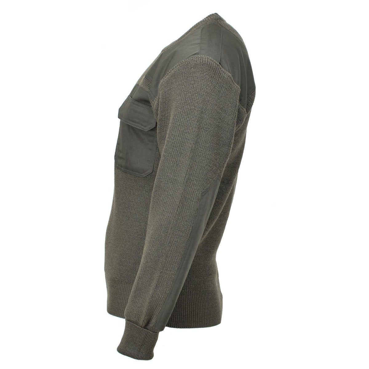 MFH Brand Military Style Commando Pullover Pullover Stit Magita in maglia Oliva Nuovo