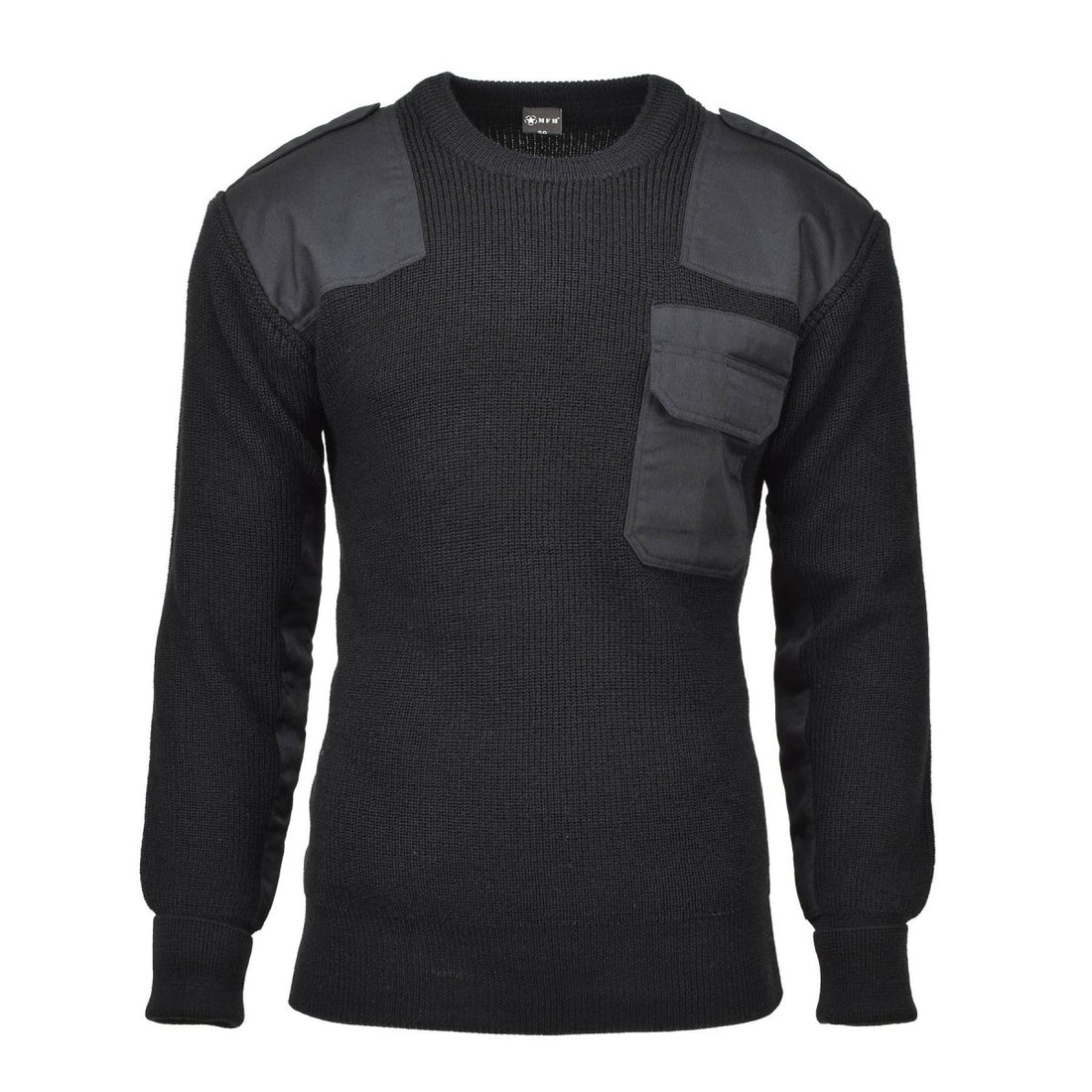 MFH Brand Sweater Commando Commando Jumper Rib Wool Rinforzato Pullover Rinforzato Nuovo