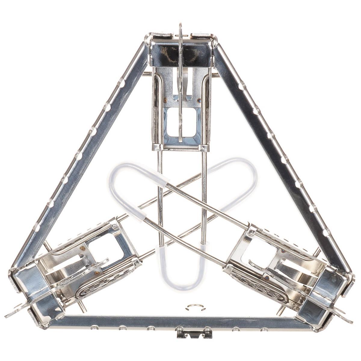 MFH Campfire Pot Stand a 3 gambe Tripode per la cottura esterna regolabile leggera