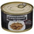 MFH Piatto pronto in scatola Manzo tritato con riso 400 g Cibo da campeggio all'aperto