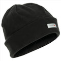 Cappello berretto in pile militare MFH Thinsulate isolato per il freddo nero
