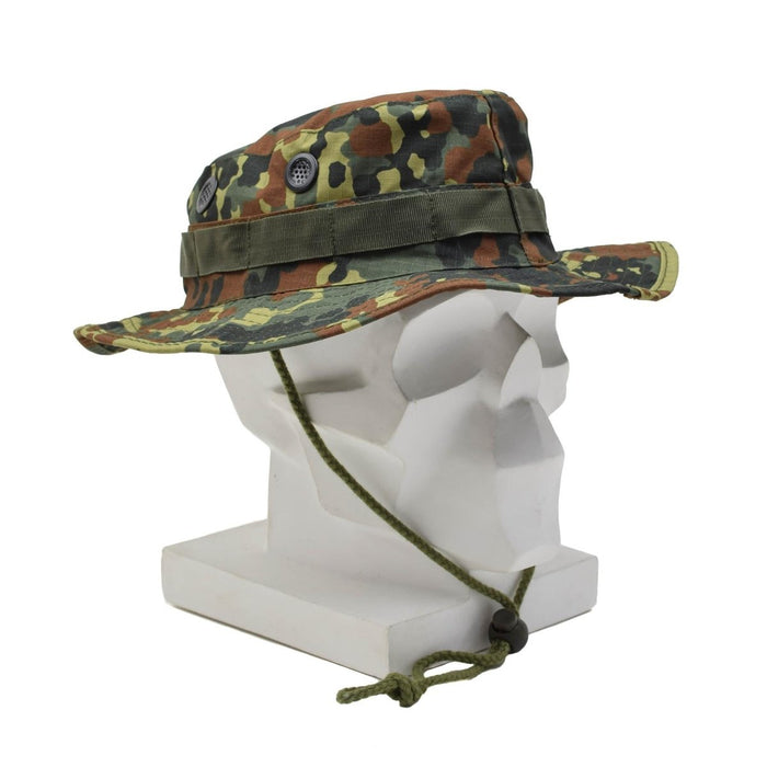Cappello militare MFH Visiera trapuntata multipla Passanti circonferenziali Flecktarn Camo - GoMilitar