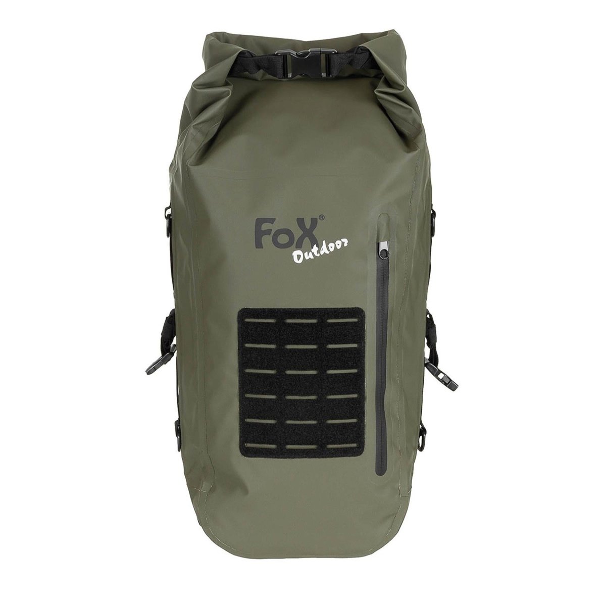 MFH Military Olive Dry Borse Pvc Backpack escursionistico impermeabile MOLLE NUOVO