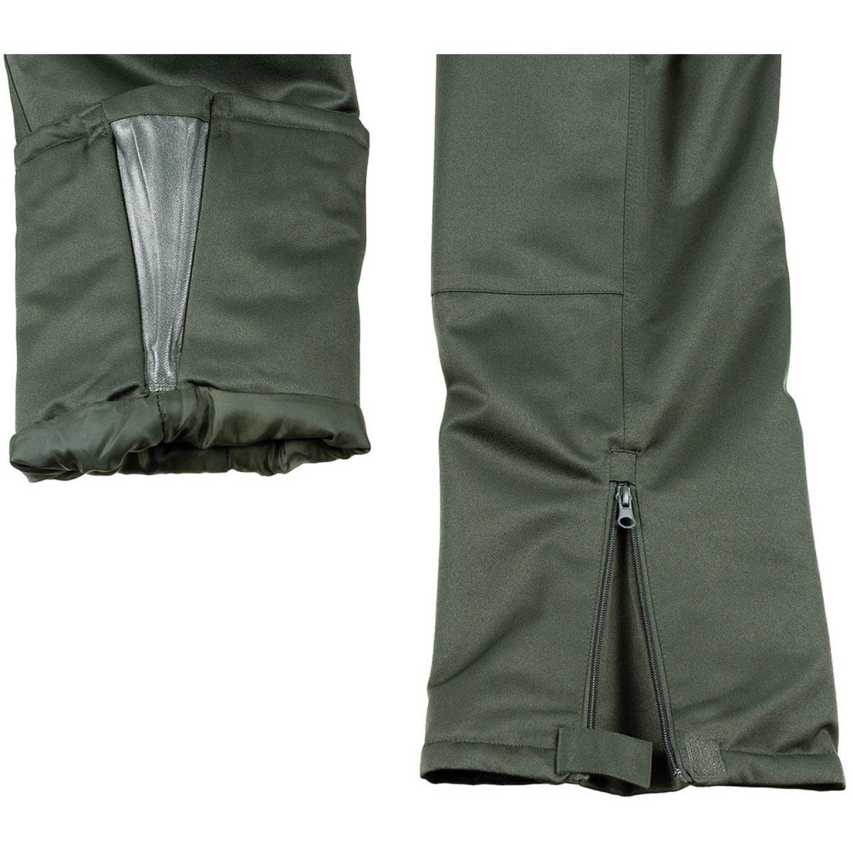 Pantaloni invernali MFH Polar 2 strati impermeabili antivento rinforzati al ginocchio oliva