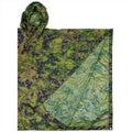 MFH Poncho tenda con cappuccio con cappuccio Materiale di arresto rivestito Magouflage M05