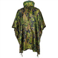 MFH Poncho tenda con cappuccio con cappuccio Materiale di arresto rivestito Magouflage M05