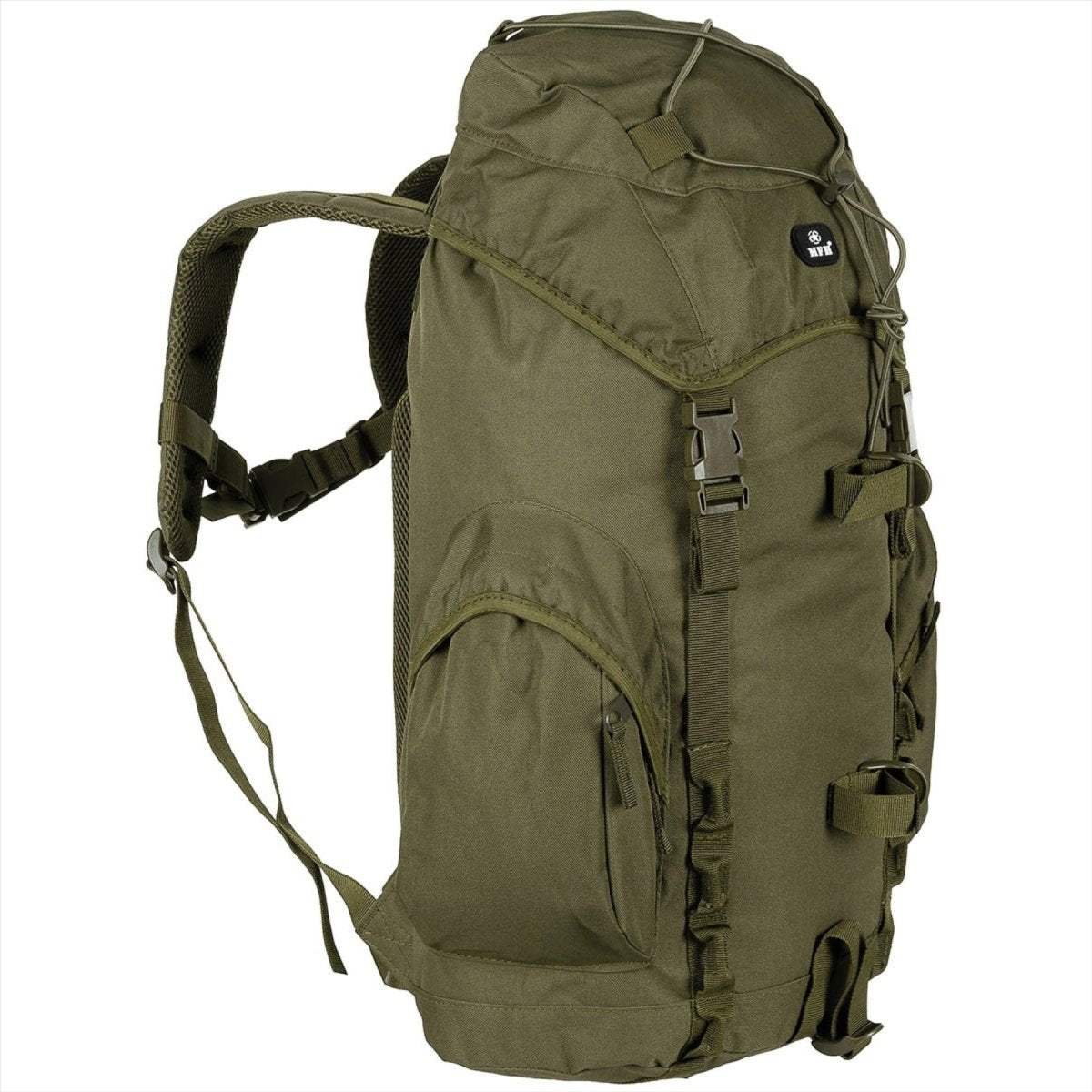 MFH Recon III Backpack tattico 35L Oliva regolabile retro