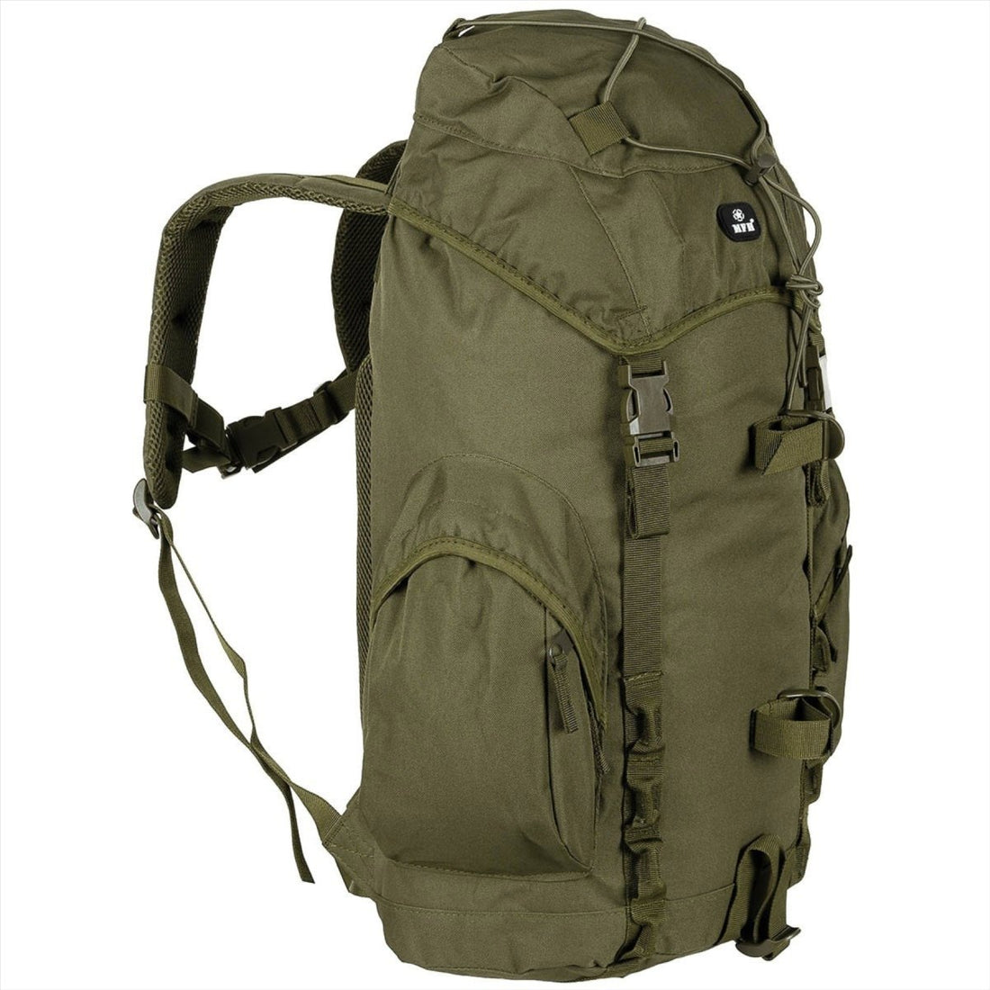 MFH Recon III Backpack tattico 35L Oliva regolabile retro