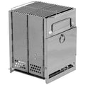 MFH Rocket Stove inossidabile bbq bbq da campeggio grill pentole esterno barbecue