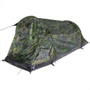Mfh schwarzenberg tunnel tenda resistente all'acqua una persona finlandese m05 camo