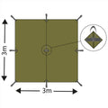 MFH Tarp Tarp Extreme Tarpaulin Acqua Resistente al tessuto Stop finlandese M05 camo