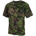 T-shirt stile militare statunitense MFH girocollo a maniche corte finlandese M05 Camo