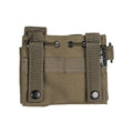 Mil-TEC Caschia ad amministrazione MOLLE Attaccamento Flashlight Pennebook Pocket Olive