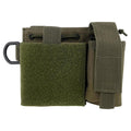 Mil-TEC Caschia ad amministrazione MOLLE Attaccamento Flashlight Pennebook Pocket Olive