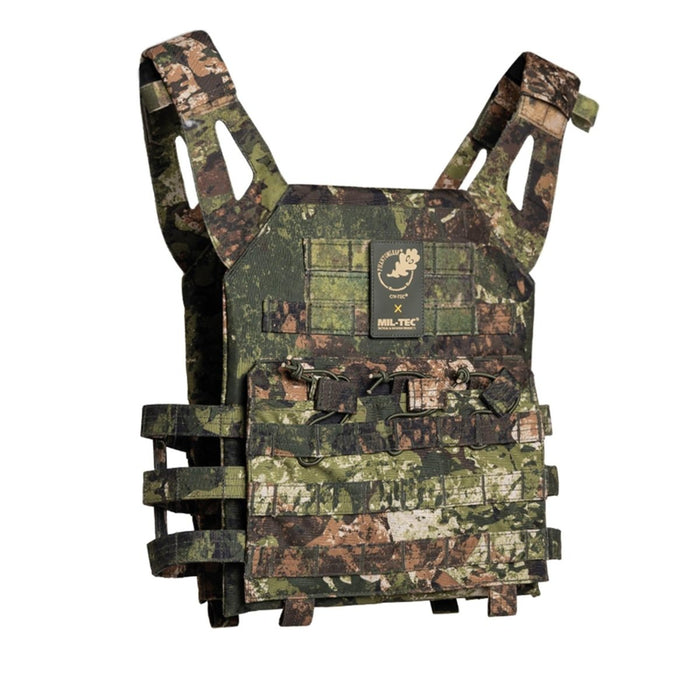 Gilet mimetico MIL-TEC Army Plate Carrier Gen II rivestito in PVC comodo molle - GoMilitar