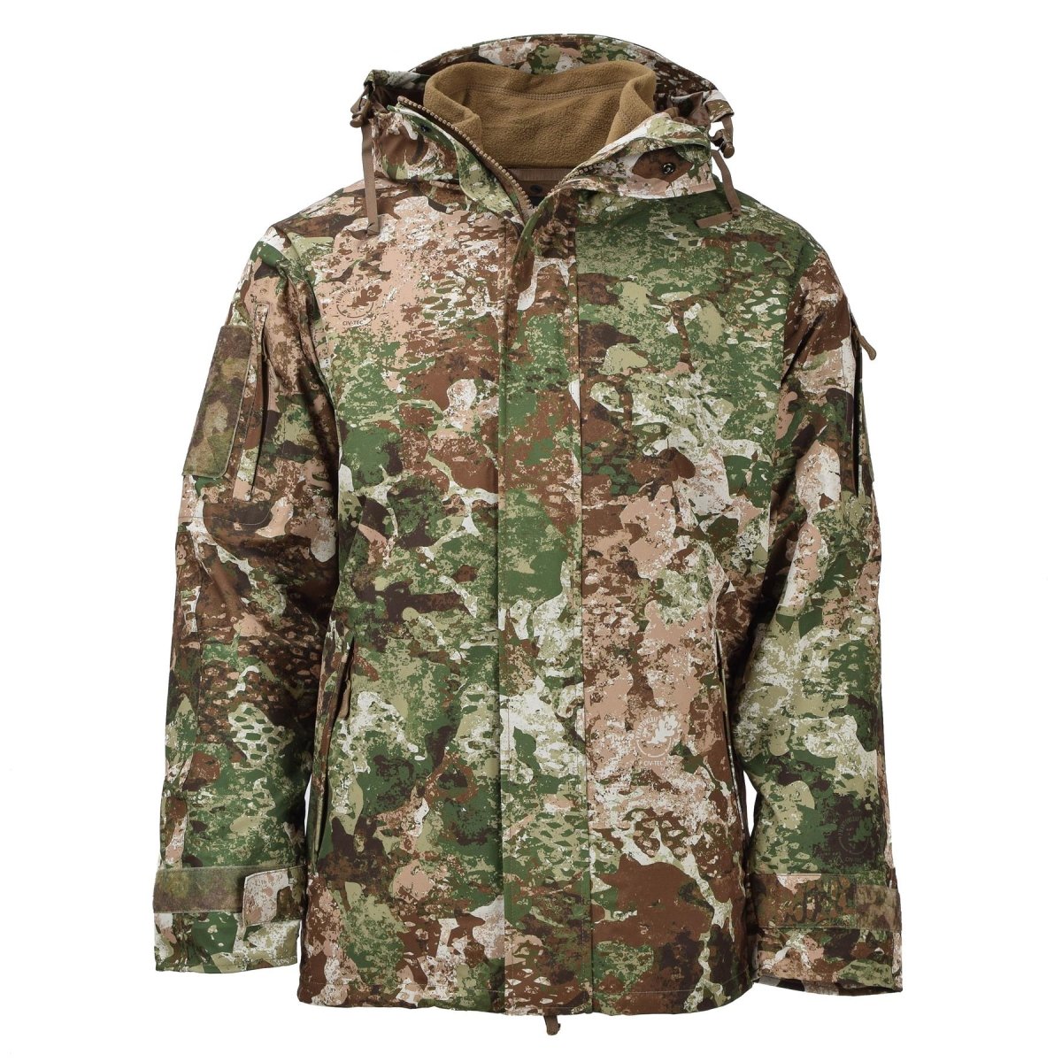 Giacca militare MIL-TEC per pioggia e pioggia Gen I con fodera in pile impermeabile con cappuccio