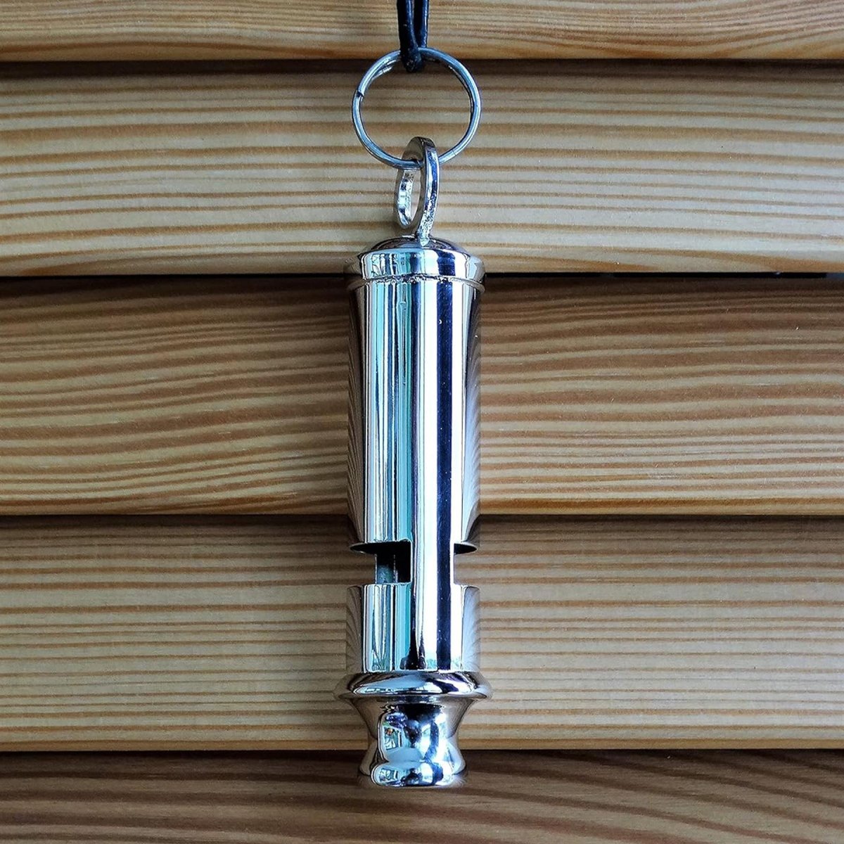 Mil-Tec Bobby Signal Whistle Nickel Nickel Plasso in ottone durevole grigio resistente