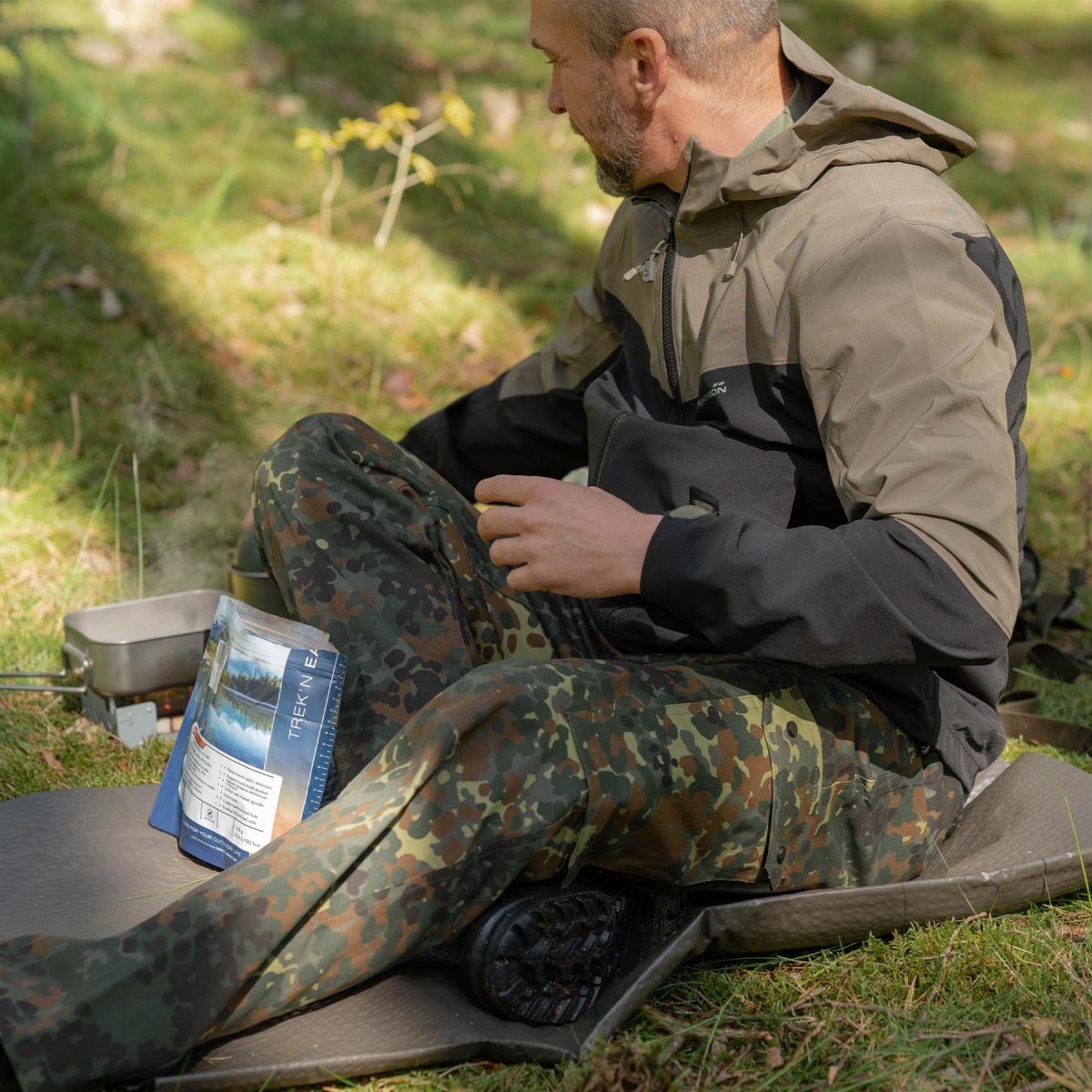 Mil-Tec marchio tedesco di qualità tedesco Flectarn camo mimetico pantaloni da campo cargo