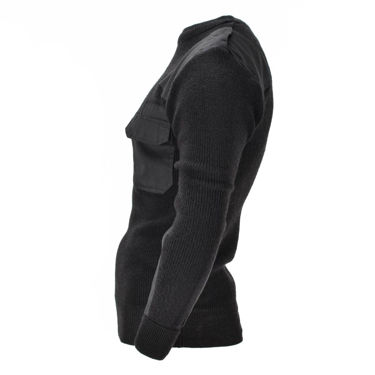 MIL-TEC Brand Men Swater Pullover tedesco Pullover Commando Jumper Black Wool