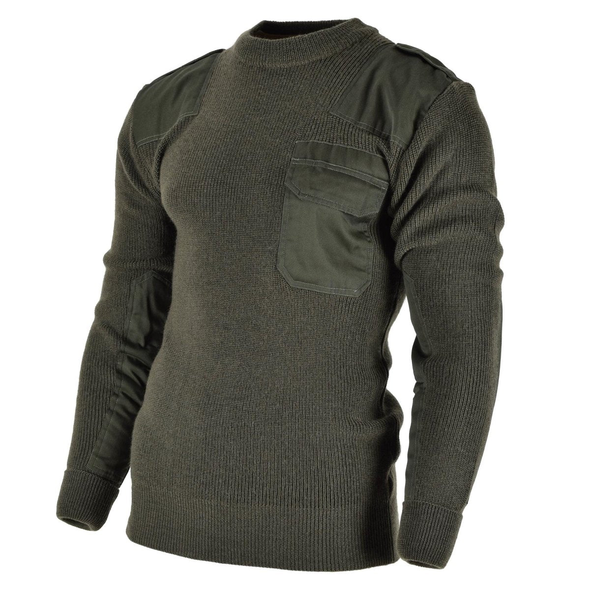 MIL-TEC Brand Men Swater Pullover tedesco Pullover Commando Jumper Olive OD Wool