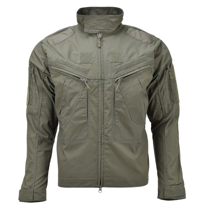 Giacca Chimera in stile militare Mil-Tec in verde oliva con resistente tessuto ripstop e molteplici tasche con cerniera.