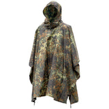 Mil-TEC Brand MILITALE Poncho Flecktarn Camo RIPSTOP IMPERATURA IMPERATIVO