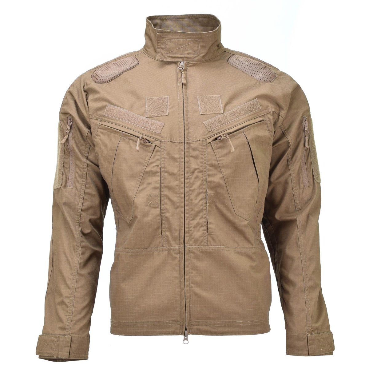 Mil-Tec Brand Style Military Style Ripstop Dark Coyote Combat Troops Jacket Chimera