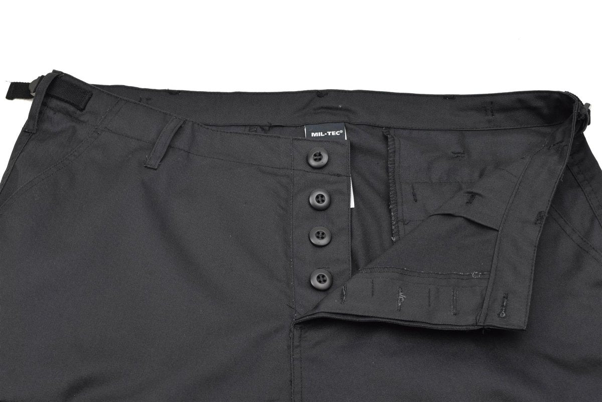 Truppe di stile militare del marchio Mil-Tec Bermuda Combatti Shorts Army Shorts Black