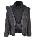 Mil-Tec Brand Parka W Inverno rivestimento inverno giacca nera uomo impermeabile attrezzatura da pioggia