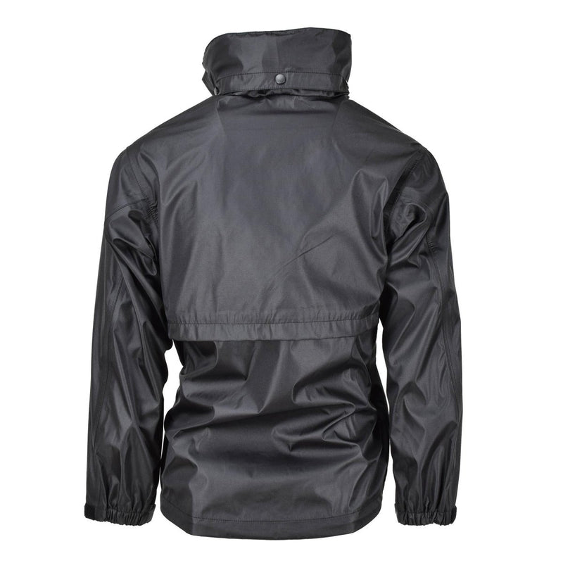 Mil-Tec Brand Rain giacca nera uomini impermeabili uomini da uomo resistente all'acqua