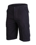 MIL-TEC Brand U.S. stile militare nero prelavinata le bermuda leggero di Bermuda