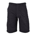 MIL-TEC Brand U.S. stile militare nero prelavinata le bermuda leggero di Bermuda