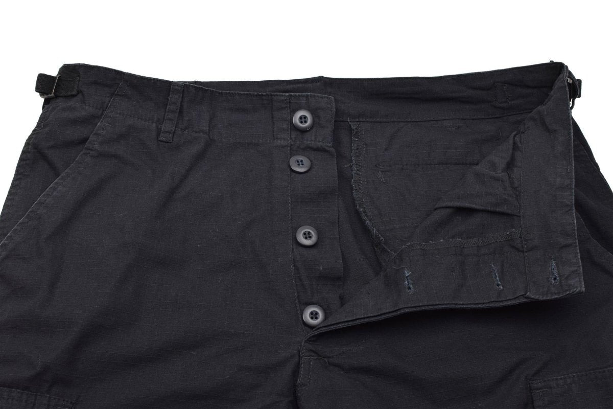 MIL-TEC Brand U.S. stile militare nero prelavinata le bermuda leggero di Bermuda