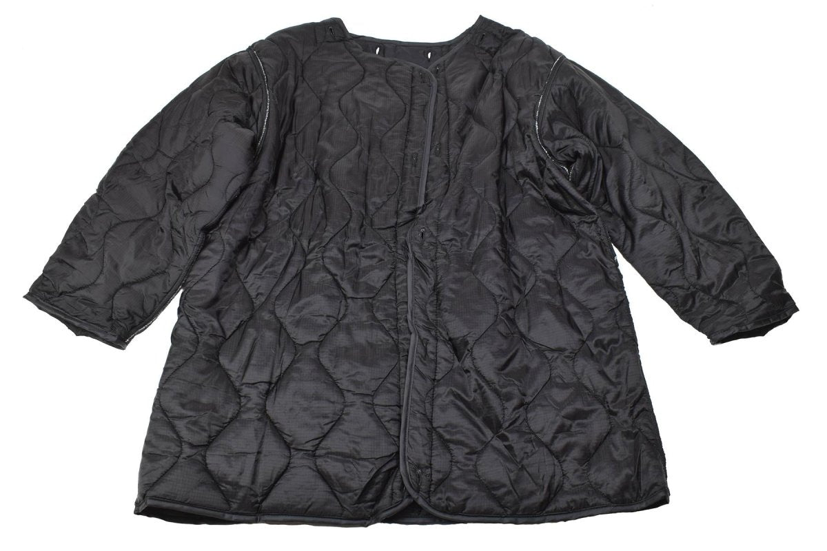 Mil-Tec Brand U.S. Style Military Parka M51 Shell Hooded Quilted Liner Black Nuovo