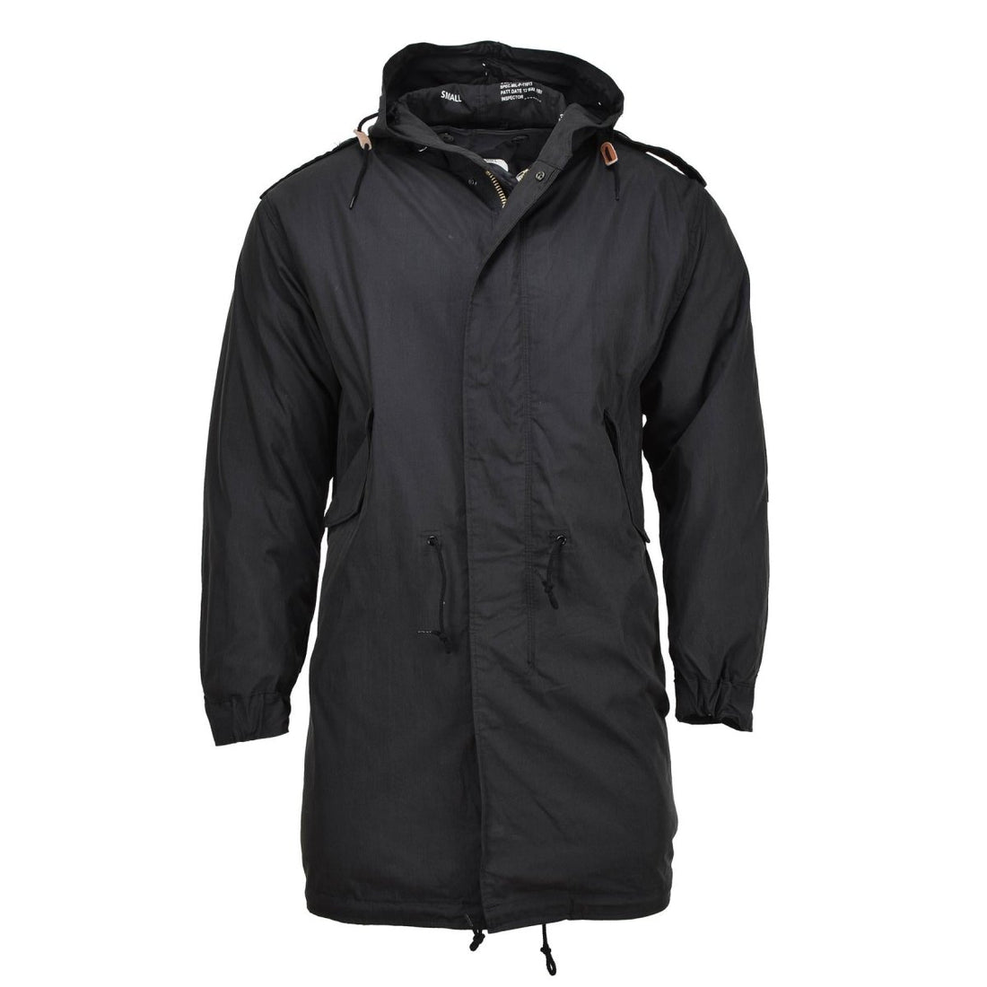 Mil-Tec Brand U.S. Style Military Parka M51 Shell Hooded Quilted Liner Black Nuovo