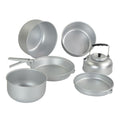 Set di cottura da cucina da campeggio esterno per pentole da campeggio MIL-TEC set di chittle in alluminio