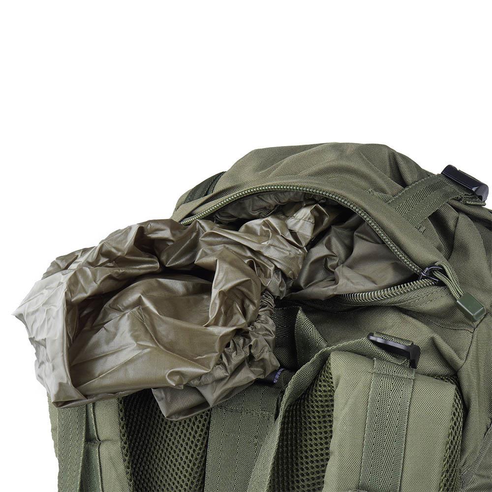 Zaino per escursionismo mil-tec comando 55 litri di copertura impermeabile verde grande daypack