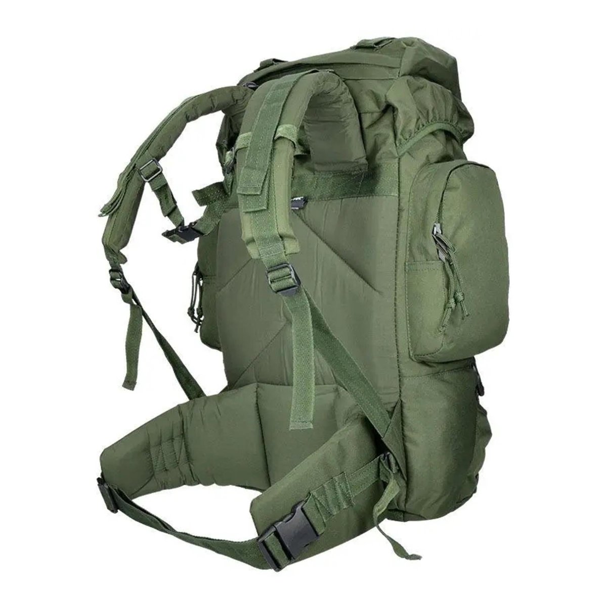 Zaino per escursionismo mil-tec comando 55 litri di copertura impermeabile verde grande daypack