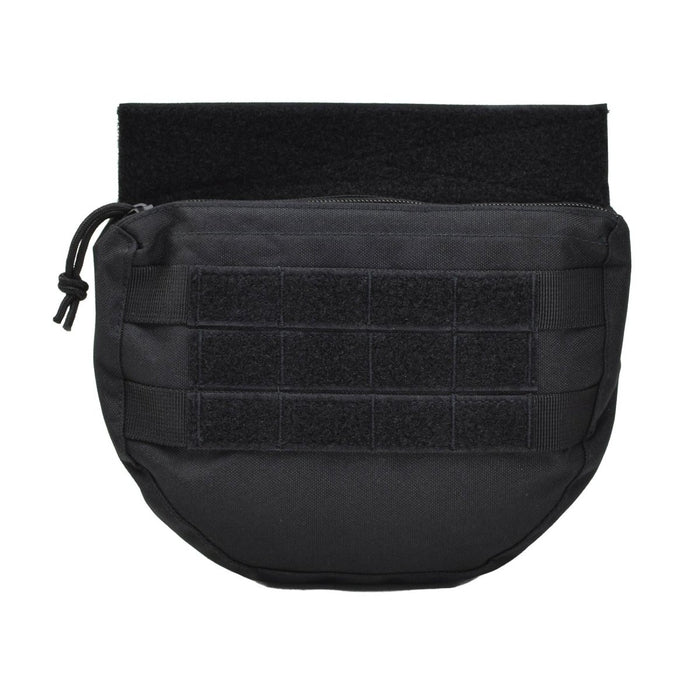 Piccola custodia tattica nera MIL-TEC a discesa con pannello frontale molle per un attacco versatile dell'attrezzatura