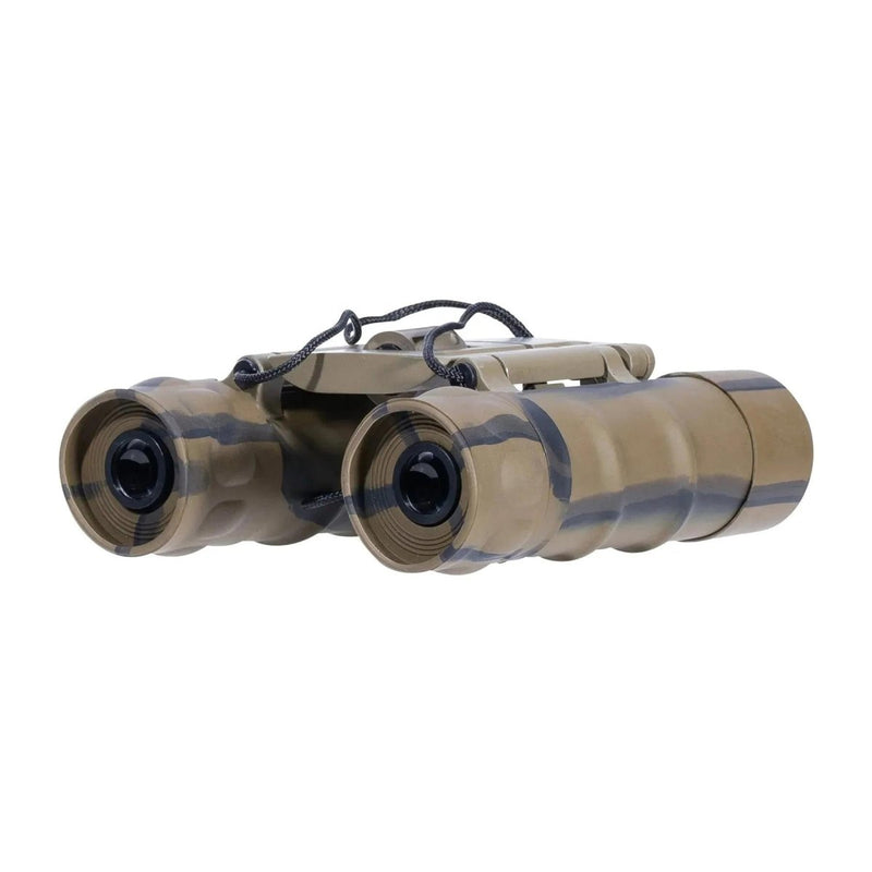 MIL-TEC Gen II Collapsible Binoculars 10x25 Diopter Fine Tuning Pouch Desert