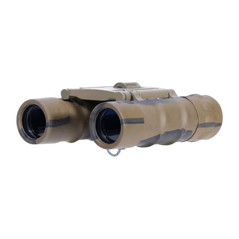 MIL-TEC Gen II Collapsible Binoculars 10x25 Diopter Fine Tuning Pouch Desert