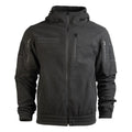 Giacca in pile MIL-TEC GEN II Gomiti caldi rinforzati Cappuccio Tasca sul petto Nera