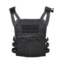 Black MIL-TEC GEN II tactical plate carrier vest with adjustable straps and MOLLE webbing for modular gear attachments