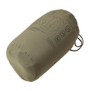 Packed MIL-TEC German Military reversible cold weather jacket in olive green storage bag for outdoor use